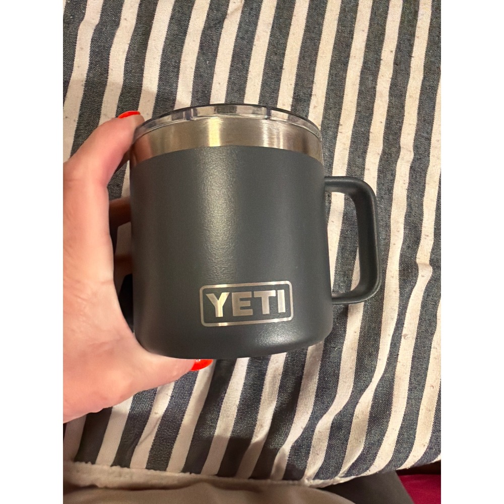 YETI Rambler 10 oz Stackable Mug MagSlider Lid Charcoal Gray Stainless Steel